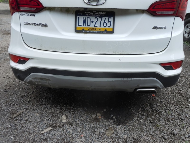 2017 2018 Hyundai Santa Fe Sport Rear Bumper Cover W/O Park Assist *SEE NOTES*