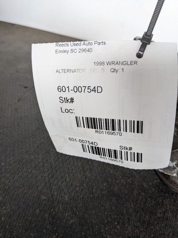 Alternator 81 Amp Sae Rating Fits 97-02 WRANGLER 1169570