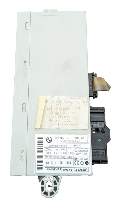 06 BMW M6 E60 CAS2 KEYLESS COMFORT ACCESS CONTROL MODULE 6981416