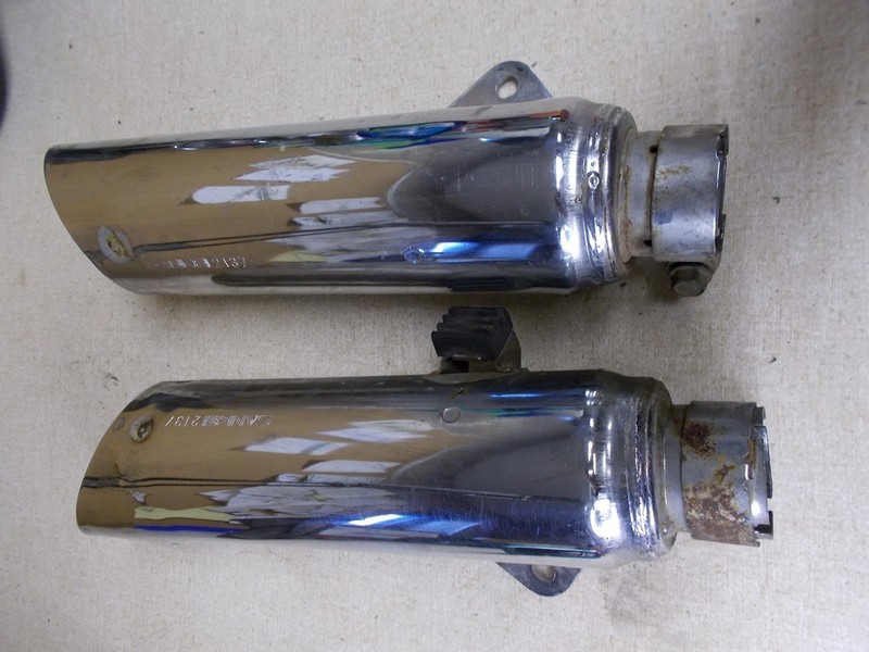 Sankei 2137 Set of 2 Motorcycle Exhaust Pipes HM MF5 *FREE SHIPPING*