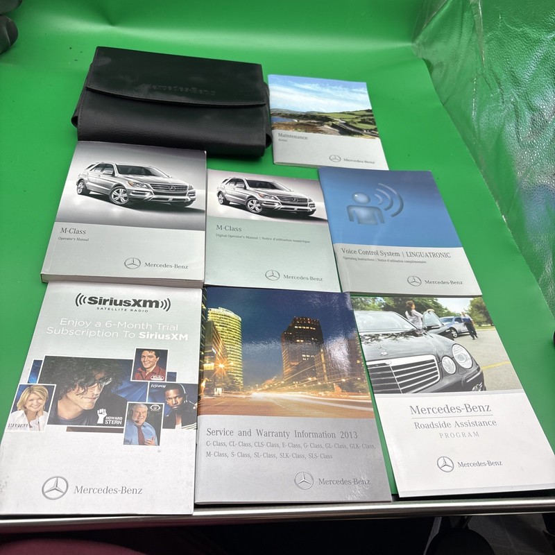 2013 MERCEDES-BENZ M CLASS OWNERS MANUAL Maintenance Service Info With Case