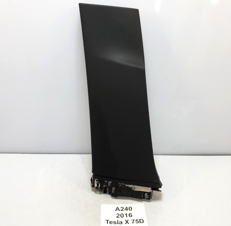 ✅ 16-20 OEM Tesla Model X Left Driver Side B Pillar Lower Trim Cover Panel