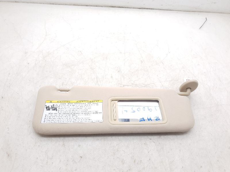Passenger Sun Visor Illuminated Fits 10-11 LEXUS ES350 Tan LA00