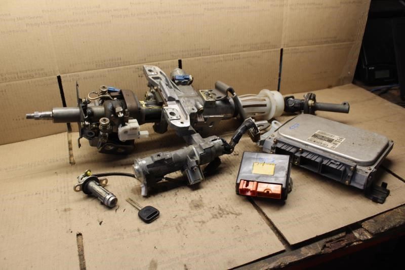 1997 LEXUS SC300 STEERING COLUMN IGNITION SWITCH ENGINE ECU TRUNK LOCK & KEY