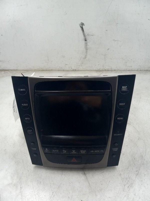 2007 LEXUS GS350 3.5L RWD AT RADIO / STEREO AND INFOTAINMENT DISPLAY SCREEN