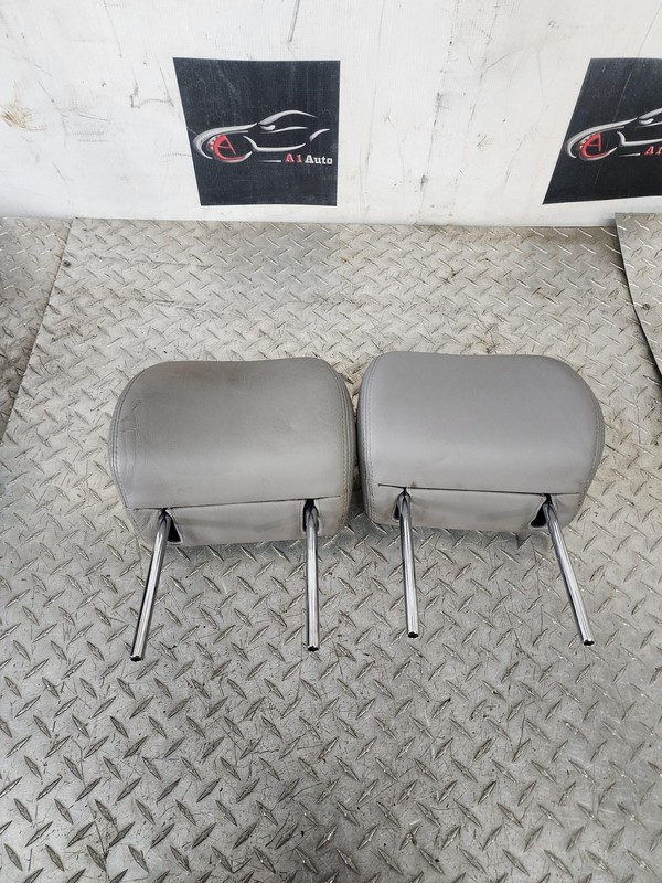 2002 03 04 05 2006 LEXUS ES300 ES330 Front Gray Leather Headrest Clean SET OEM