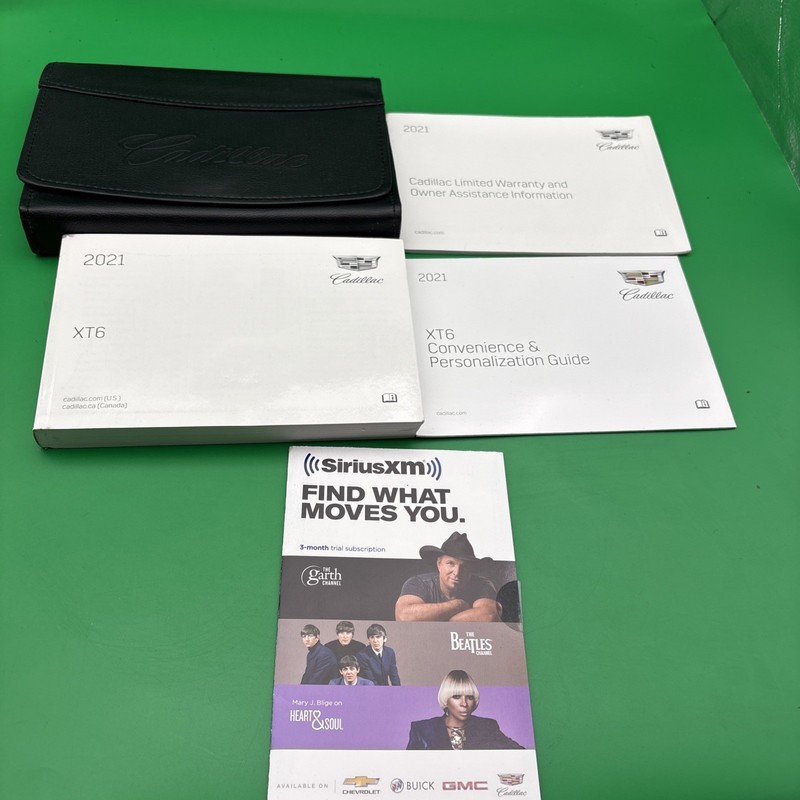 2021 Cadillac XT6 Owners Manual With Personalization And Case With Free Shipping