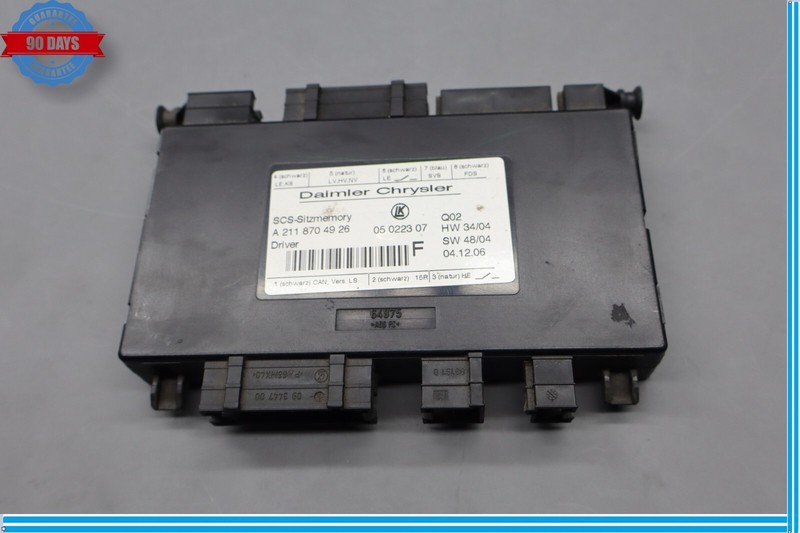 03-13 Mercedes X164 GL450 R350 Front Left Seat Control Module 2118704926 Oem