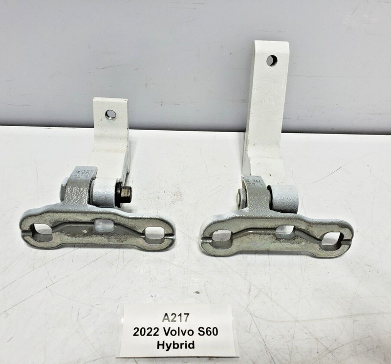 ✅ 19-23 OEM Volvo S60 Rear Right Passenger Side Door Hinge Upper Lower White