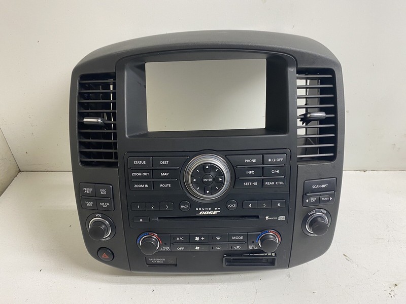 2008-2012 Nissan Pathfinder Heater A/C Radio Stereo Climate Bezel Hood Trim Oem