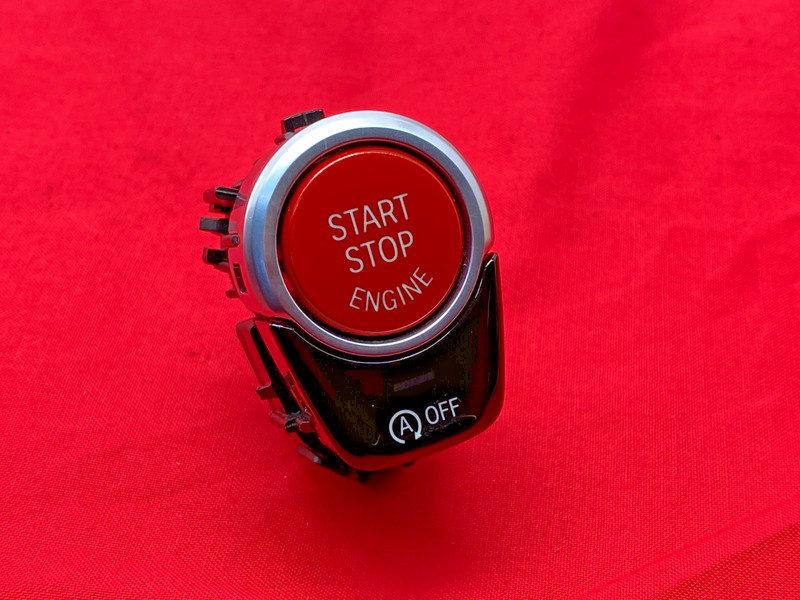 18-23 BMW F90 F97 M5 X3 X4 Engine Push Start Stop Ignition Button Switch Red OEM