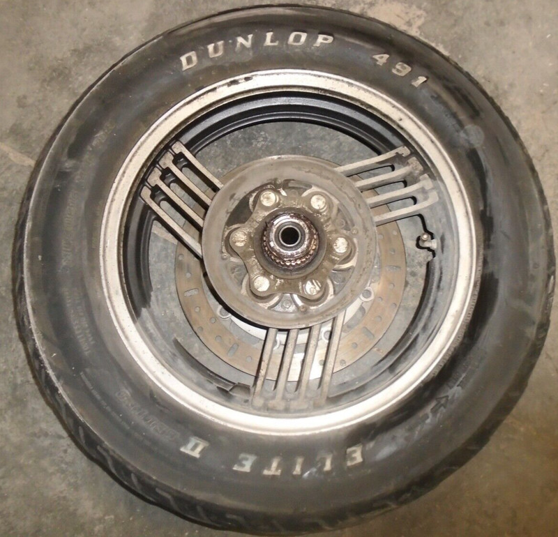 1987 Yamaha Venture XVZ 1300 XVZ1300 Rear Back Rim Wheel Tire Rotor 90-16 16" 87