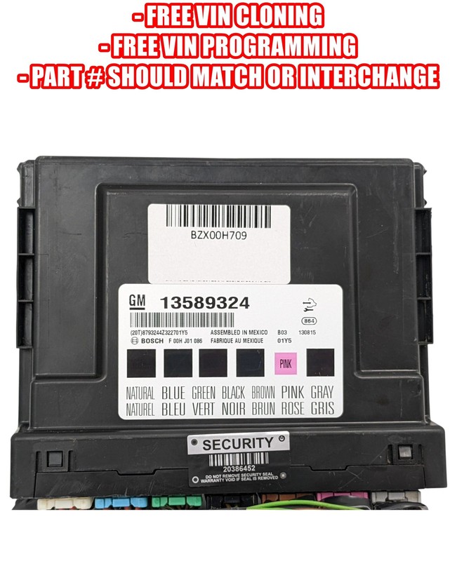 PROGRAMMED 14-17 Chevrolet Cadillac Buick GMC Body Control Module BCM BCU OEM