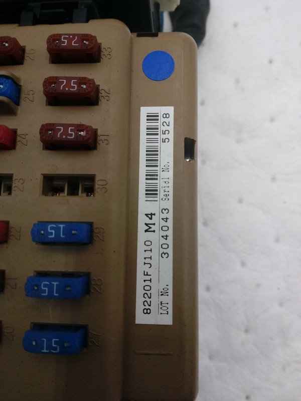 2013 Subaru Impreza Fuse Box Grey OEM Used 4778348 134K Miles