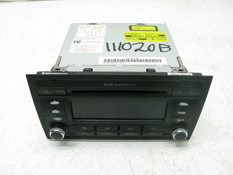 04-09 AUDI B7 A4 SEDAN SYMPHONY STEREO RADIO CD HEAD UNIT SATELLITE OEM 111020B