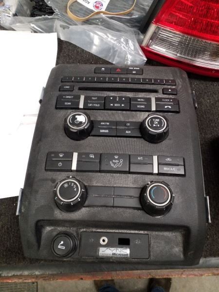 2010 Ford F150 Radio Control Panel w/o 8" Touch Screen w/o Navigation