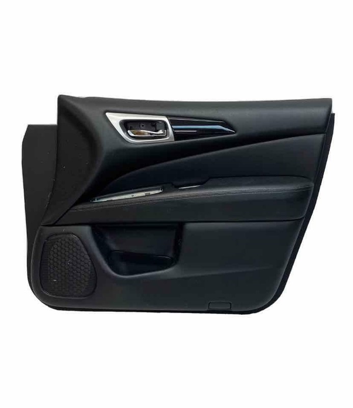 19 NISSAN PATHFINDER FRONT PASSENGER SIDE DOOR TRIM PANEL BLACK ASSY 809A09PM0A