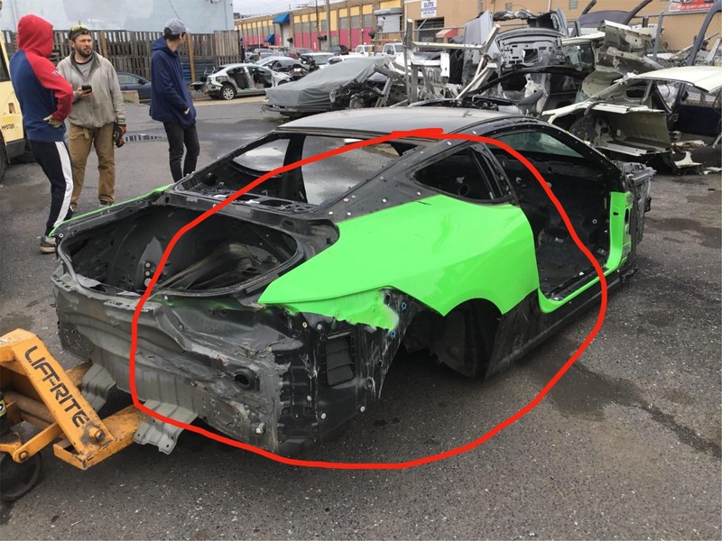 18-21 Lexus LC500 2018 Rear Right Quarter Body Frame Panel Cut Y2