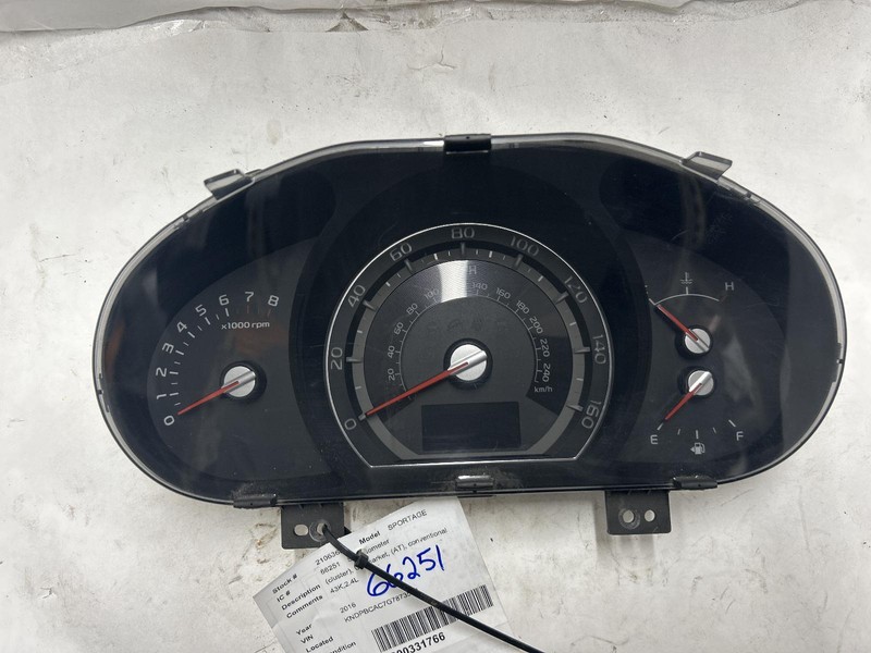14-'16 KIA SPORTAGE Speedometer cluster 2.4L 43k miles OEM Guaranteed!