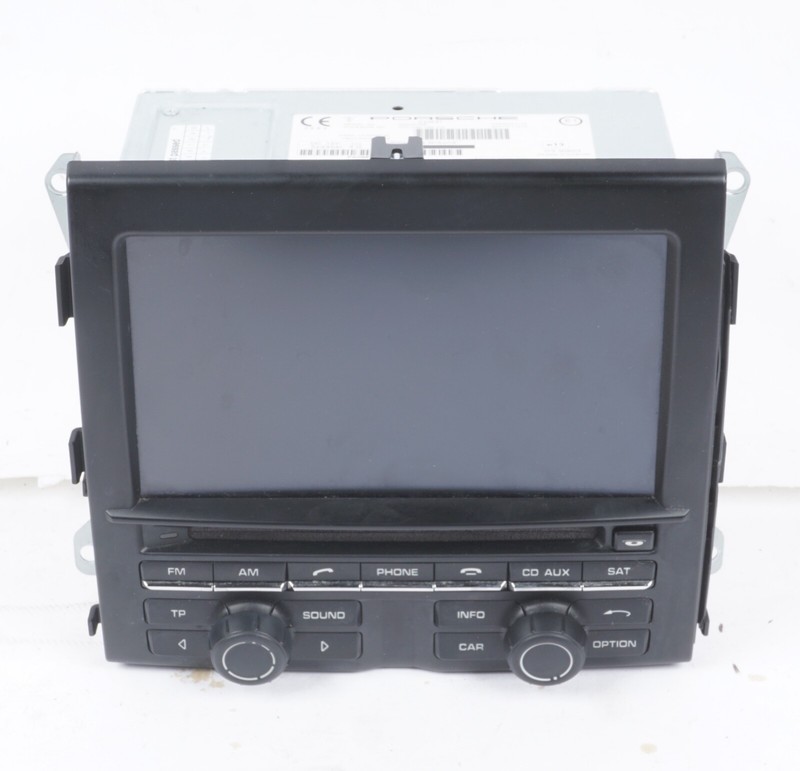 11-14 Porsche Cayenne S 958 Navigation GPS Radio CD Player Display Assembly OEM