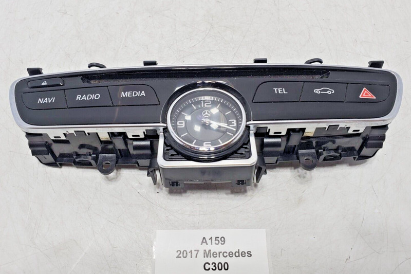 ✅ 15-19 OEM Mercedes C205 C300 Analog Clock Radio Stereo Media Switch W/ Clock