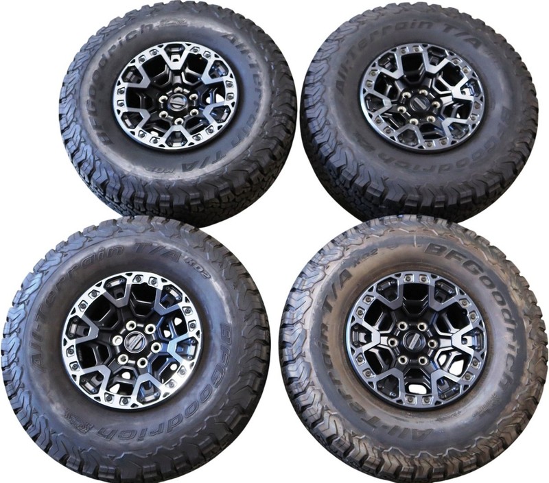 (4) 24-26 F150 Raptor R 17" Wheels BFGoodrich 37/12.50R17 Tires OEM RL3V1007BA