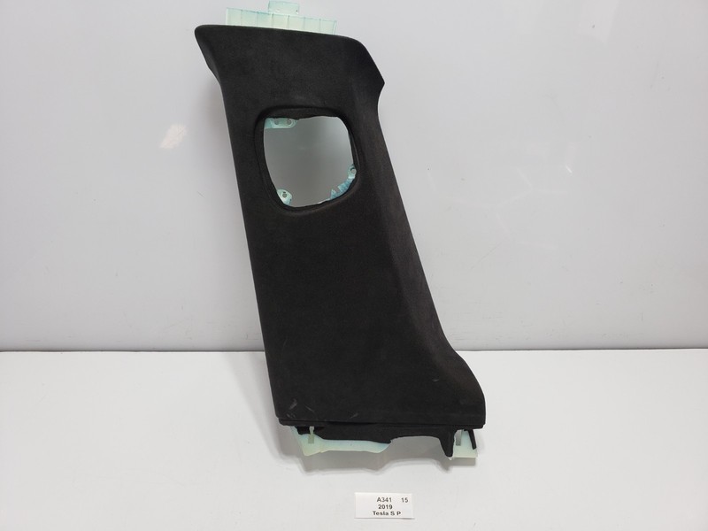 ✅ 12-20 OEM Tesla Model S Left Driver Side B Pillar Upper Cover Panel Black*