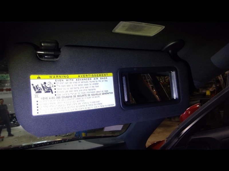 Passenger Sun Visor Illuminated Fits 14-19 LEXUS IS350 1617750