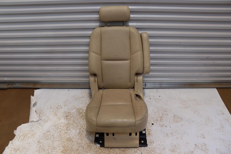 2007-2008 CADILLAC ESCALADE REAR SECOND ROW RIGHT SIDE SEAT LEATHER TAN OEM