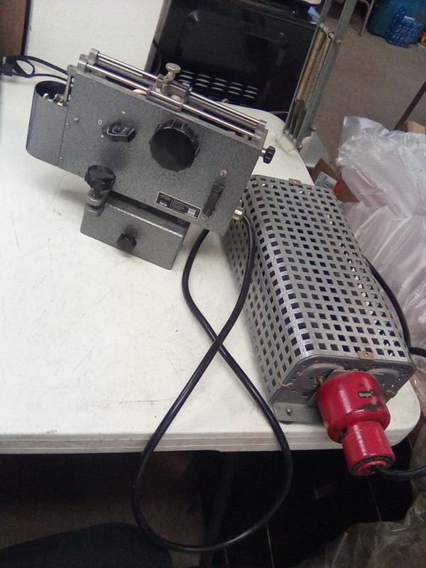Vintage Spindler & Hoyer Gottingen 03 0001 Micro Filmstrip Reader W/Heater