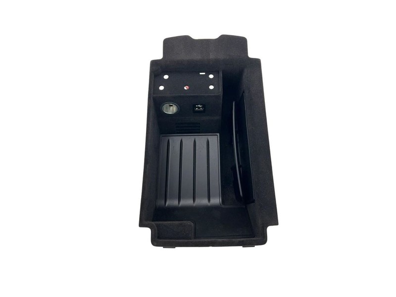 2016-2019 BMW 750i Console Storage Compartment Tray And Charging Device Black