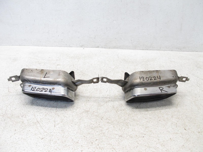13-15 BMW F01 F02 750i 750Li 4.4 EXHAUST MUFFLER TIP LEFT RIGHT SET OEM 120224