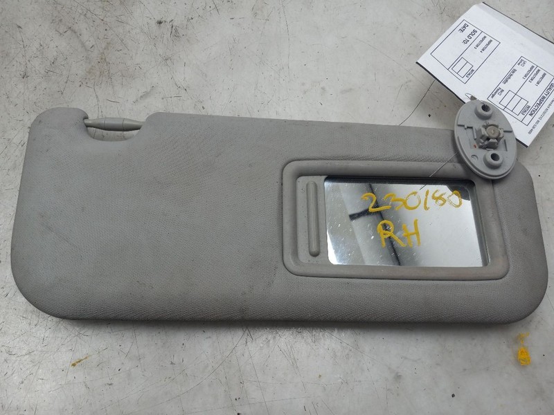 12-17 TOYOTA CAMRY PASSENGER RIGHT SUN VISOR WITHOUT ILLUMINATION
