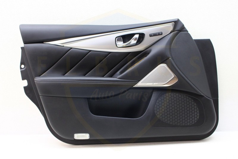 2022 2023 2024 INFINITI Q50 FRONT DRIVER LEFT DOOR TRIM PANEL LUXE BLACK OEM