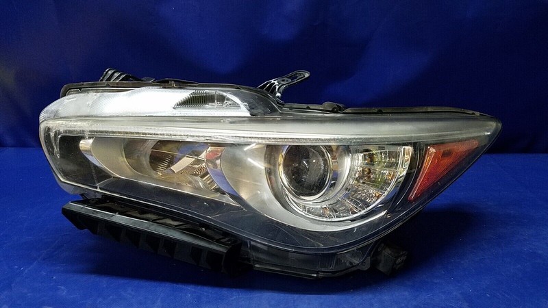 14-17 INFINITI Q50 LEFT SIDE LED HEADLIGHT HEADLAMP W/ ADAPTIVE # IG13-HDS607