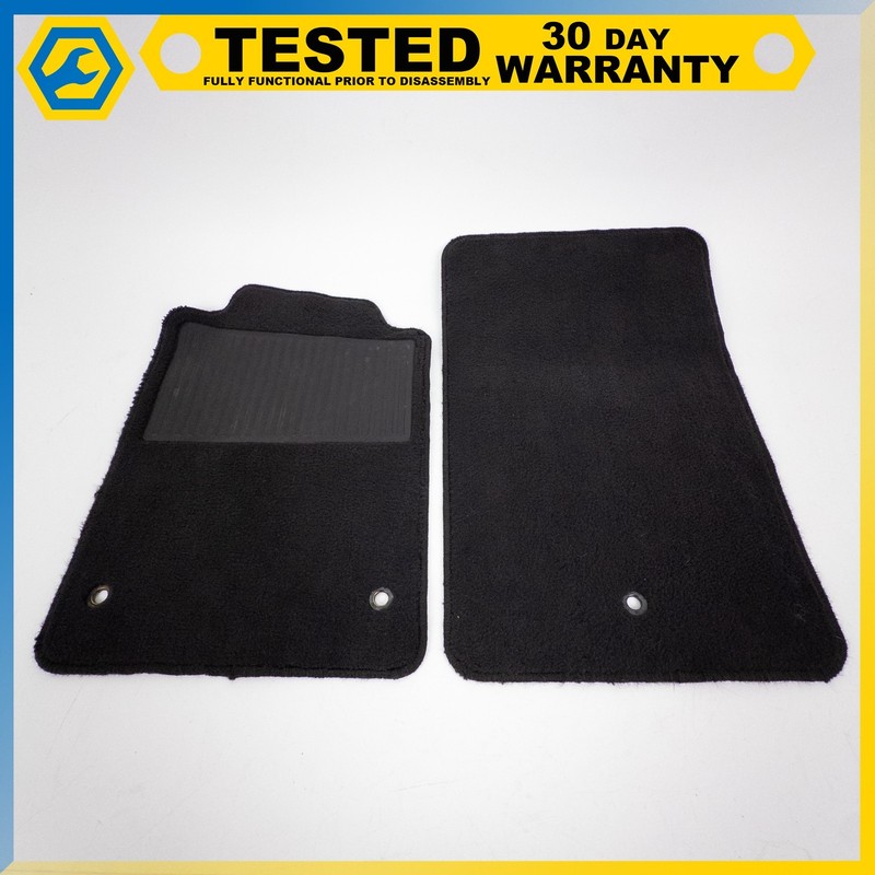 05-13 CHEVROLET CORVETTE C6 LEFT & RIGHT FLOOR MAT CARPET COVER BLACK SET OEM