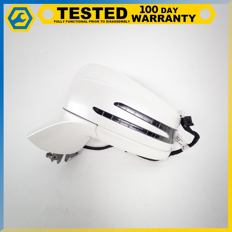 12-18 MERCEDES-BENZ CLS63 AMG LEFT SIDE REAR VIEW DOOR MIRROR W/ BLIND SPOT OEM