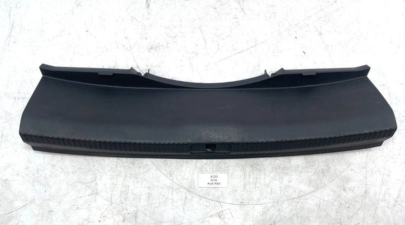✅ 18-24 Audi RS5 A5 S5 Coupe Rear Trunk Latch Lock Sill Scuff Plate Trim Black