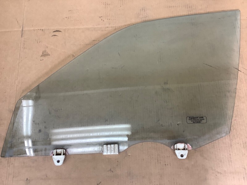 91-95 Legend 4Dr Left Front Door Glass Driver Side Window Used Blue OEM