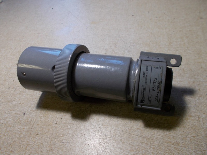 Russellstoll F34332 30A 480VAC Plug Assembly *FREE SHIPPING*