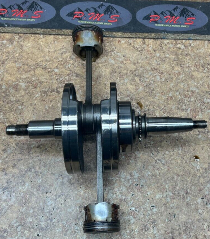 2009 Yamaha XV250 V Star Engine Motor Crankshaft Crank Shaft Pistons XV 250 Rod