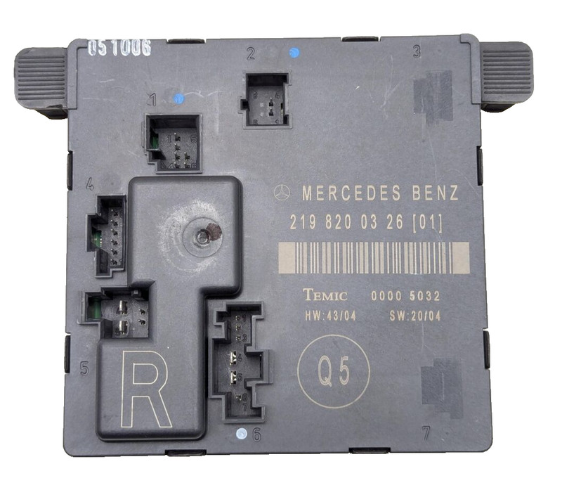 06-11 Mercede W219 CLS500 CLS550 Rear Right Door Control Module 2198200326 OEM