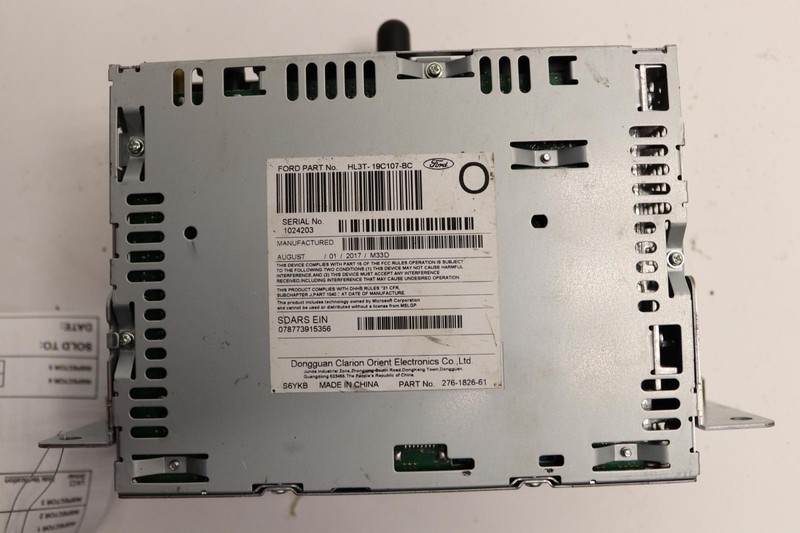 2017-2018 FORD F150 AUDIO AM FM CD MP3 SINGLE DISC SATELLITE RADIO RECEIVER OEM