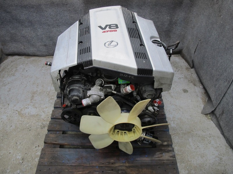 2003 LEXUS UZJ100L LX470 4.7L V8 2UZFE COMPLETE ENGINE VIN T 5th DIGIT OEM VIDEO