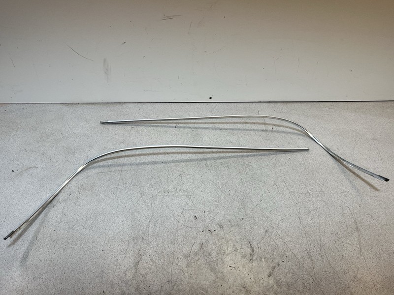 1963 Mercedes Benz W110 Rear Windshield Window Glass Upper Chrome Trim Molding