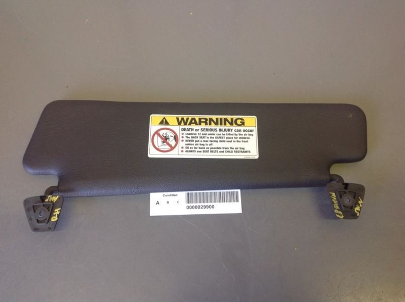 Right Passenger Side Sun Visor Black Fits 1997-2004 Mercedes SLK 230 42252