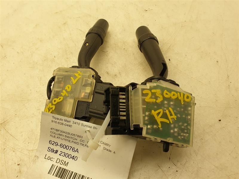 02 03 TOYOTA CAMRY XLE COLUMN SWITCH WIPER TURN SIGNAL US MARKET