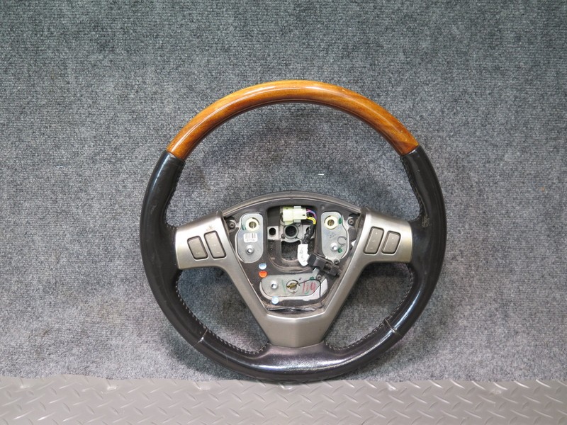 2004-2007 CADILLAC XLR LEATHER WOOD STEERING W/ CONTROLS