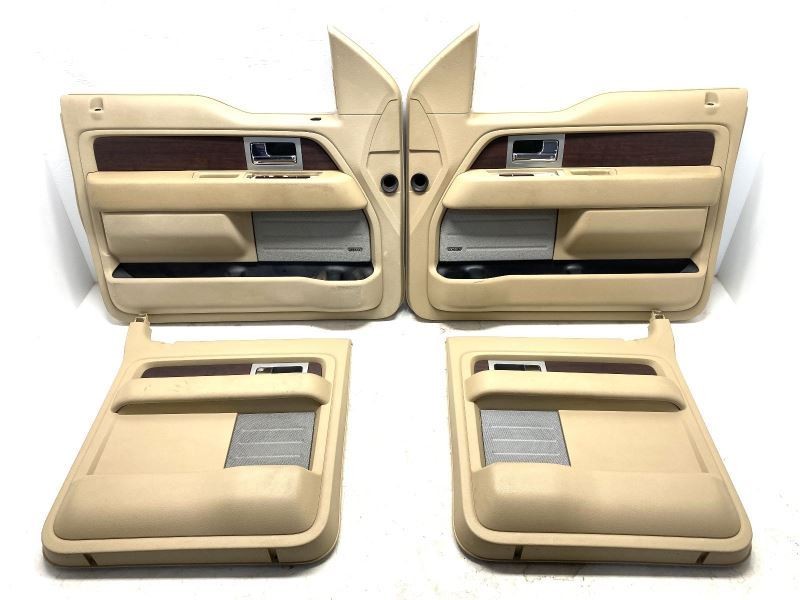 Door Interior Trim Panels Set of 4 King Ranch Fits 2013 Ford F150 Crew Cab 79039