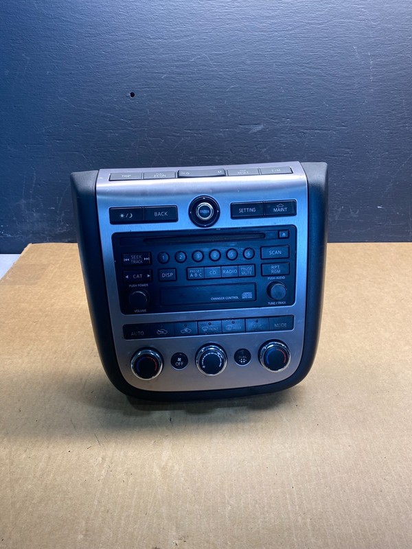 2006 - 2007 Nissan Murano AM FM Radio CD Climate Control Panel Oem AC6871 DG